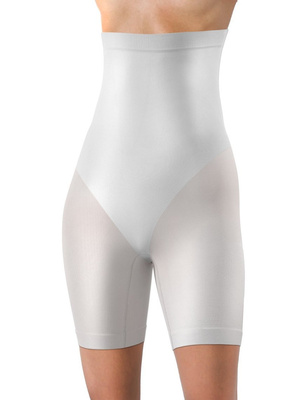 Sesto Senso Damen Shaping Unterhose – Bequeme Nahtlose Korrigierende Unterwäsche, Hoher Bund, Poliamid-Elastan, Schlankmachend für Taille und Hüfte, Ideal unter Enger Kleidung, Weiß, 4er Pack