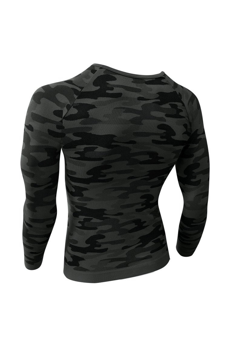 Tricou termic Thermo Active camuflaj gri