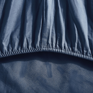 Spannbettlaken Satina Dunkelblau