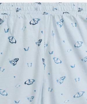 Damenpyjama Nlp-490 Grau Blau