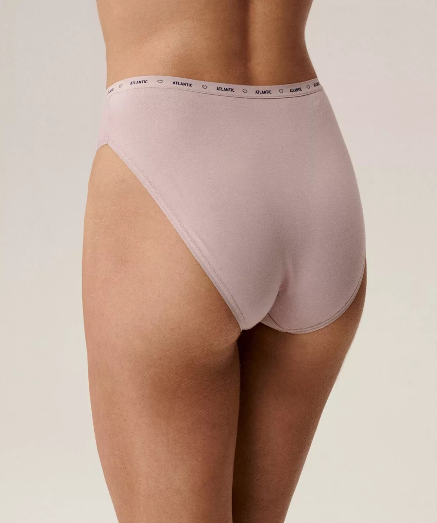 3er-Pack Damen-Sport-Slips mit hohem Bein