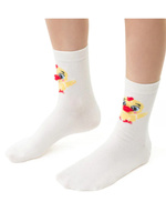 Șosete Seria Paște Ecru/Gri/Alb