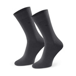 Skarpety garniturowe gładkie art.056 H103 szare