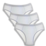 Slips Jugend 3er-Pack Weiß