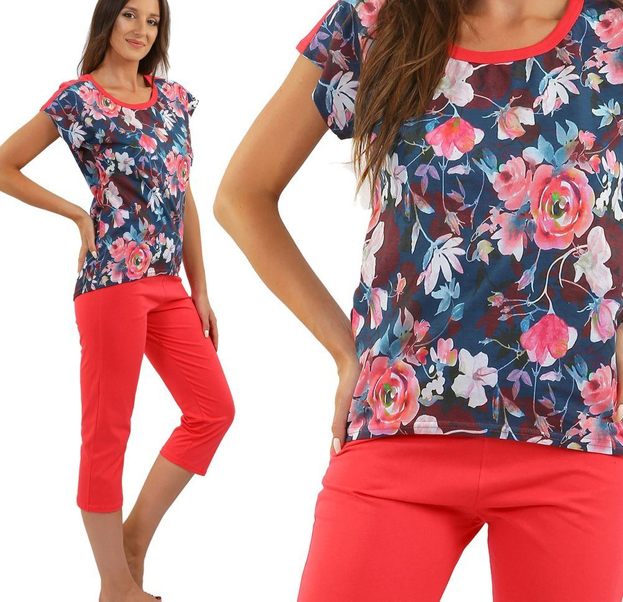 Pijama damă Lena trei sferturi