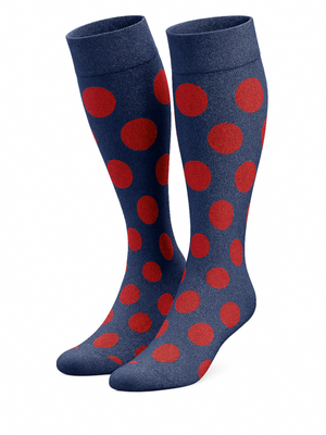 bawełniane podkolanówki damskie w grochy aPair