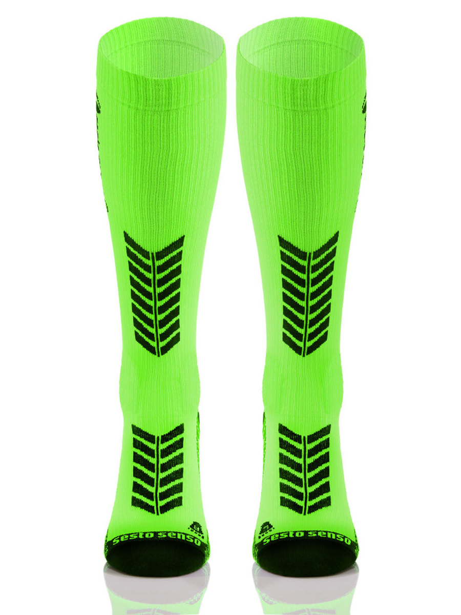 Șosete sport compresive lungi Verde