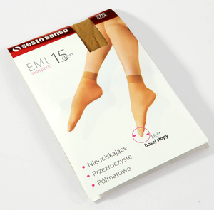 Sesto Senso Damen Skarpetki Rajstopowe Emi – Hochwertige, Strapazierfähige Strumpfsocken, Poliamid & Elastan, Komfortabler Bund, Ohne Verstärkung, Ideal für Offene Schuhe, One Size, Beige & Schwarz, 2er Pack
