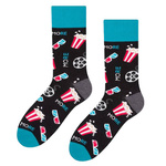 Farbige Socken Damen/Herren Kino Schwarz Mehr Mode