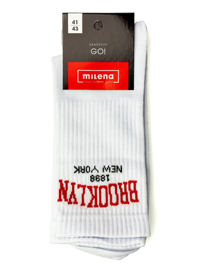 Herrensocken Go! Brooklyn Weiß