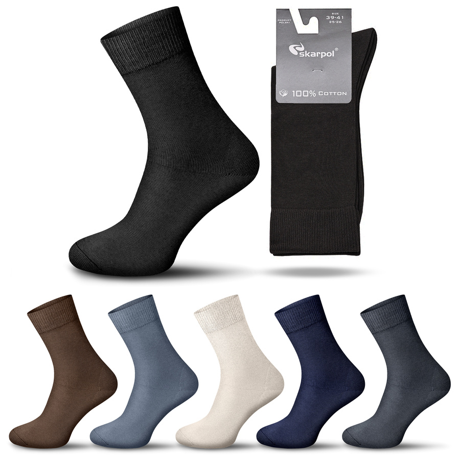 6X Herren Garniture Socken 100% Baumwolle Art. 004 Skarpol