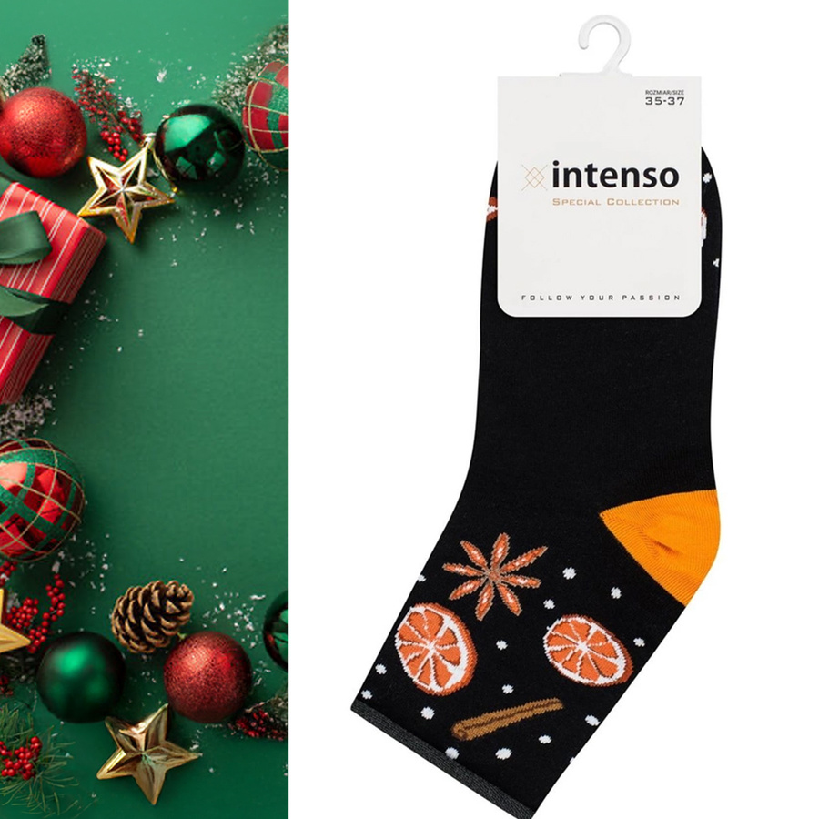 Skarpetki Świąteczne Damskie Intenso