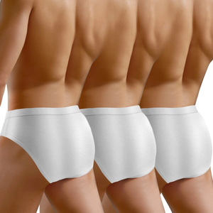 3x Herrenslip aus Baumwolle mit druckfreiem Gummizug Nipper