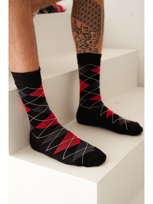 Romby men's socks 0125.093, Color Black, Size 39-42