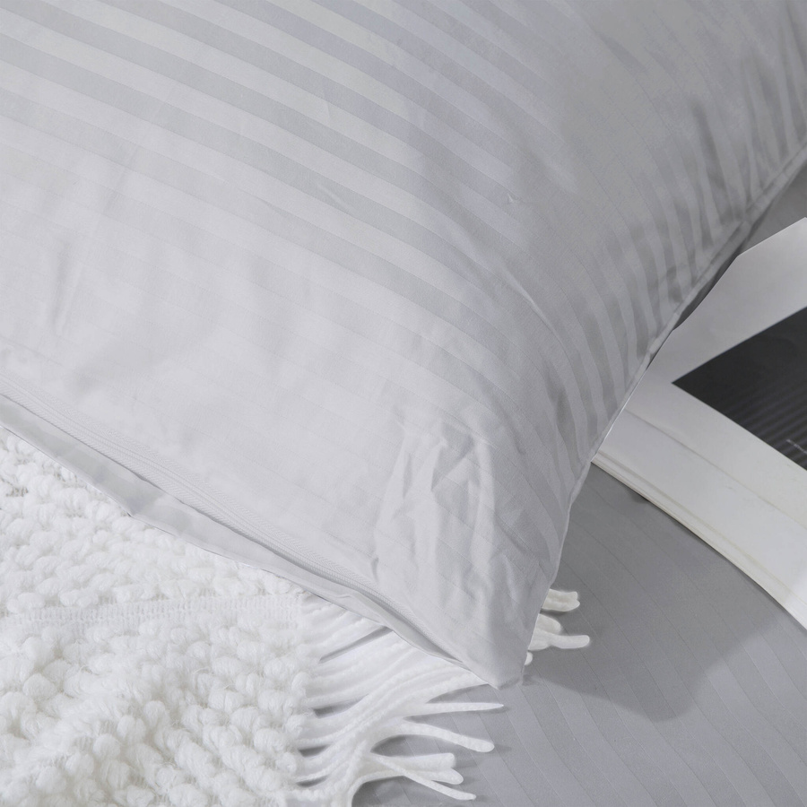 Kissenbezug Damast Grau