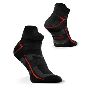 Sesto Senso Herren Sport Socken SKB07 – Atmungsaktiv und Nahtlos, Poliamid Material, Thermoregulierung, Elastische Elemente, Ideal für Sportliche Aktivitäten, Schwarz, 1 Paar
