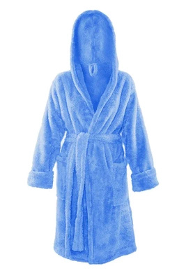 Damen Bademantel Serie Diana Blau, Puch Türkis