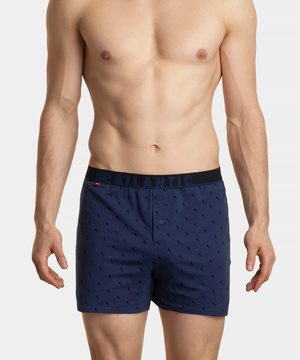 Herren-Boxershorts Serie 2MBX-035 Dunkelblau und Blau