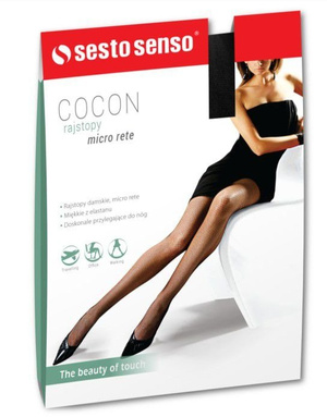 Sesto Senso Damen Kabarettstrumpfhose Cocon – Elegante Netzstrumpfhose, Atmungsaktiv und Elastisch, Komfortabel, Ideal für Abendkleidung oder Freizeit, Farbe: Blau, Material: 86% Polyamid, 14% Elastan, 20 DEN