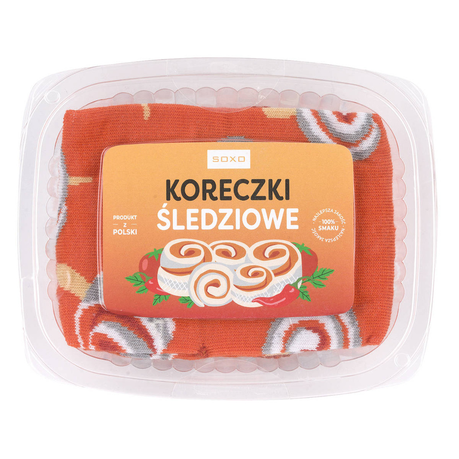 Damskie Skarpetki SOXO GOOD STUFF koreczki śledziowe