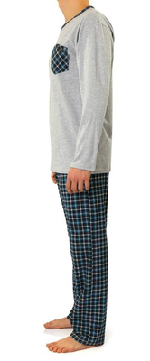 Herren Pyjama Jasiek Blau