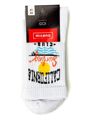 Herrensocken Go! California Weiß