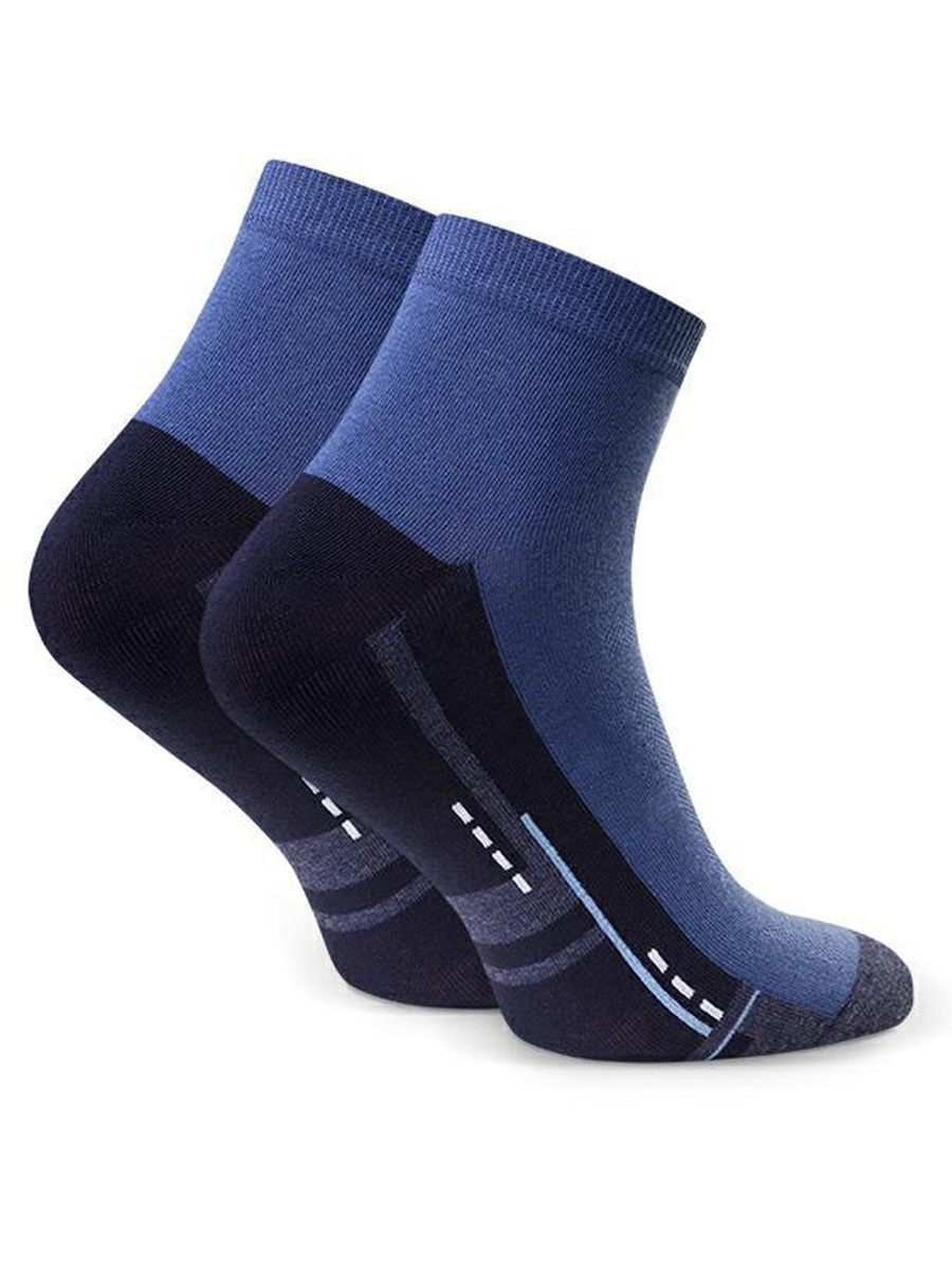 Șosete scurte sport pentru bărbați Krótkie skarpety sportowe albastre