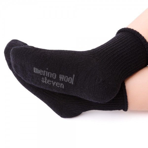 Kindersocken Merino-Kollektion Schwarz