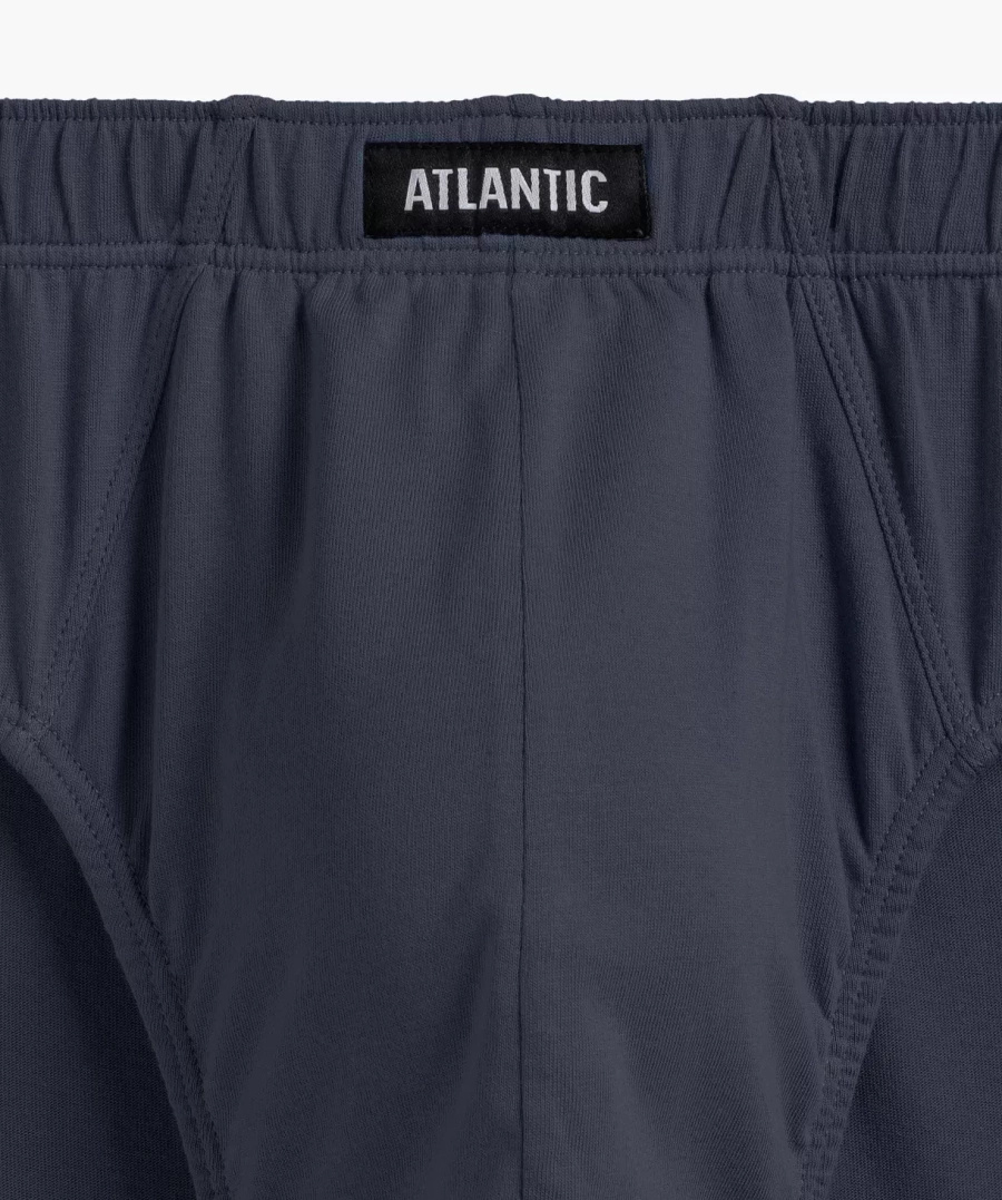 Atlantic Herren Baumwoll Slips Set – Sportlicher Schnitt, Atmungsaktiv, 5er Pack, Mix Farben: Schwarz, Grau, Grün, Braun, Bequem, Herbst/Winter 2025 Kollektion