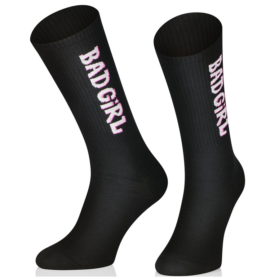 Super Retro-Socken mit Aufschriften für ihr Bad Girl