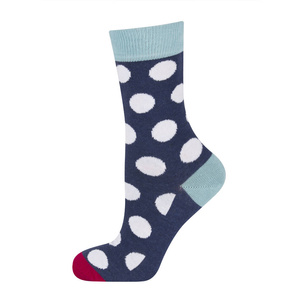 Marineblaue SOXO GOOD STUFF Kindersocken mit Tupfen 