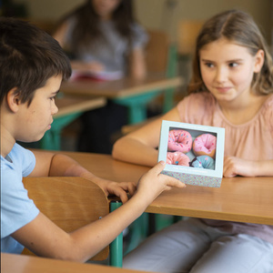 Zestaw 2x Damskie Skarpetki długie SOXO Donuty w pudełku kolorowe idealne na prezent
