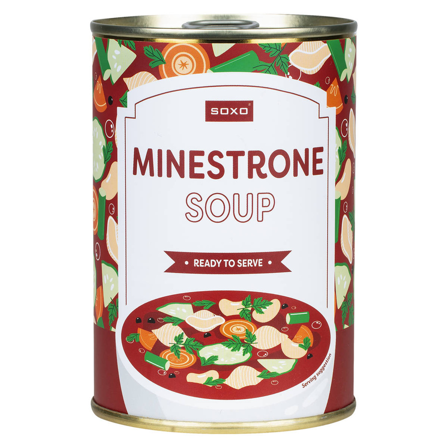 Kolorowe Męskie | Damskie Skarpetki SOXO GOOD STUFF  minestrone soup w puszce wesoły pomysł na prezent Unisex