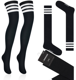 damen Socken aus Baumwolle mit Streifen Intenso