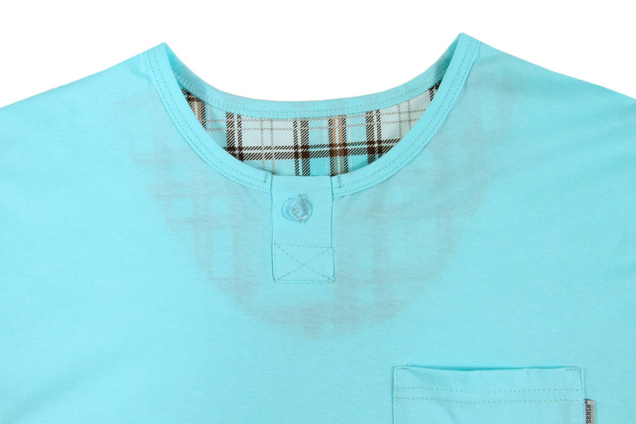 Schlafanzug Kurzarm Serie Blau