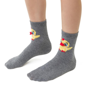 Socken Ostern Ecru Grau