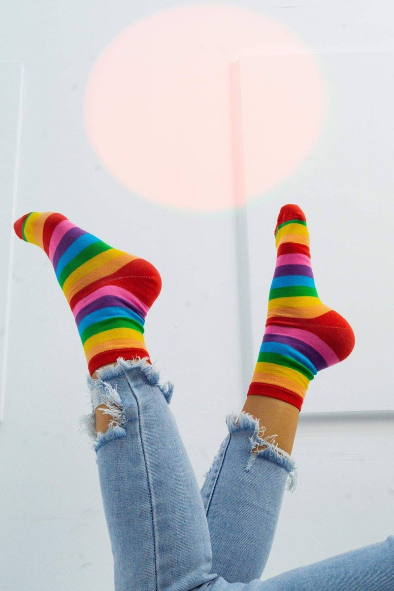 Skarpetki damskie bawełniane Tęcza Milena