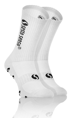 Sesto Senso Sport Socken SKB02 – Atmungsaktive Baumwolle, Verstärkte Bereiche, Unisex, Weiß, Ideal für Sport und Freizeit, Komfort und Schutz, Verschiedene Größen, Für Männer und Frauen