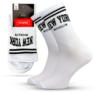 Șosete GO! cu imprimeu alb