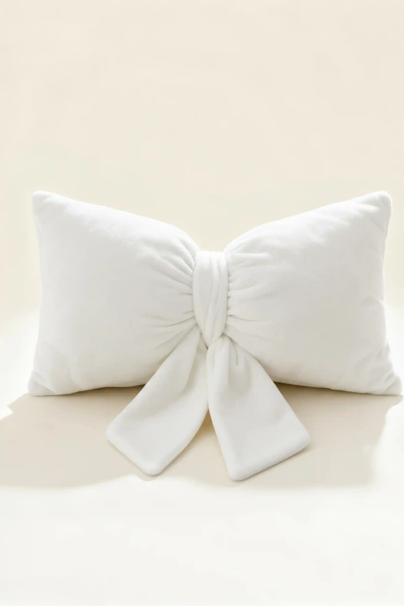 Cushion Velvet White