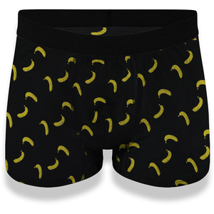 Herren Boxershorts Banane schwarz