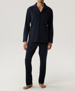 Herrenschlafanzug Bnmp-001 Grau/Marine/Blau