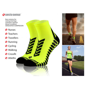 Bawełniane oddychające bezszwowe SKARPETY SPORTOWE SPORT SOCKS Sesto Senso 