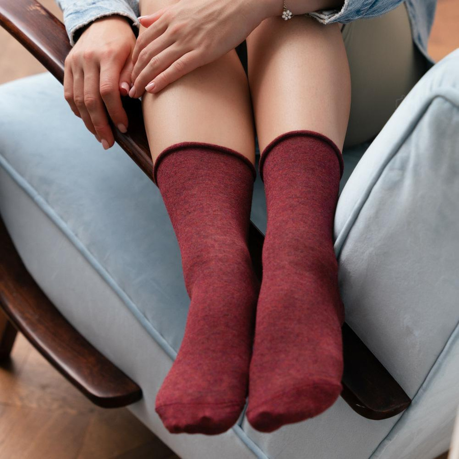Socken Serie 083 Bordeaux