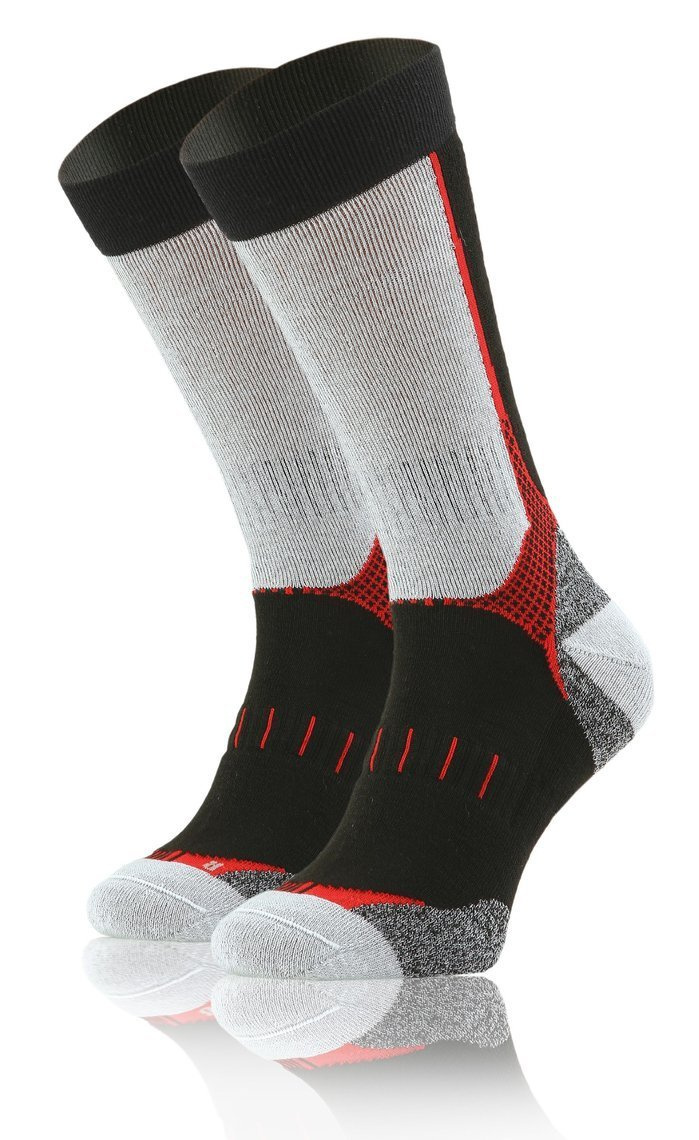 Wollsocken Trekking Winter Grau Mehrfarbig