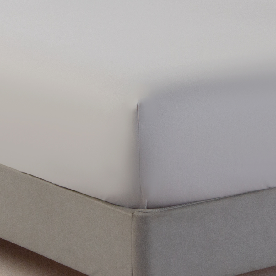 Spannbettlaken Satyn Grau