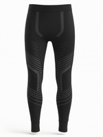 Sestimi Underwear Herren Thermo-Leggings – Funktionale Thermoaktive Unterwäsche, Atmungsaktive Sporthose, Ideal für Outdoor-Aktivitäten, Schwarz/Grau