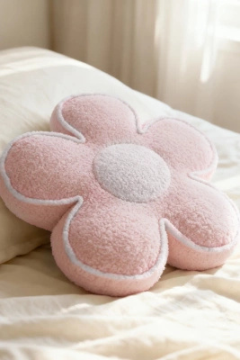 Cushion Flower Boucle Powder