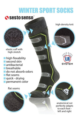 Șosete până la genunchi Snowboard Multicolor