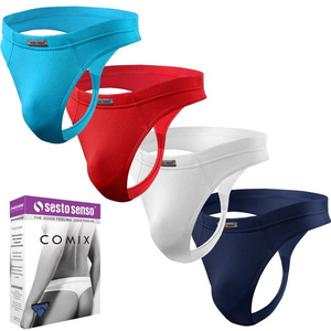 4X Stringi męskie z micromodalu COMIX Sesto Senso